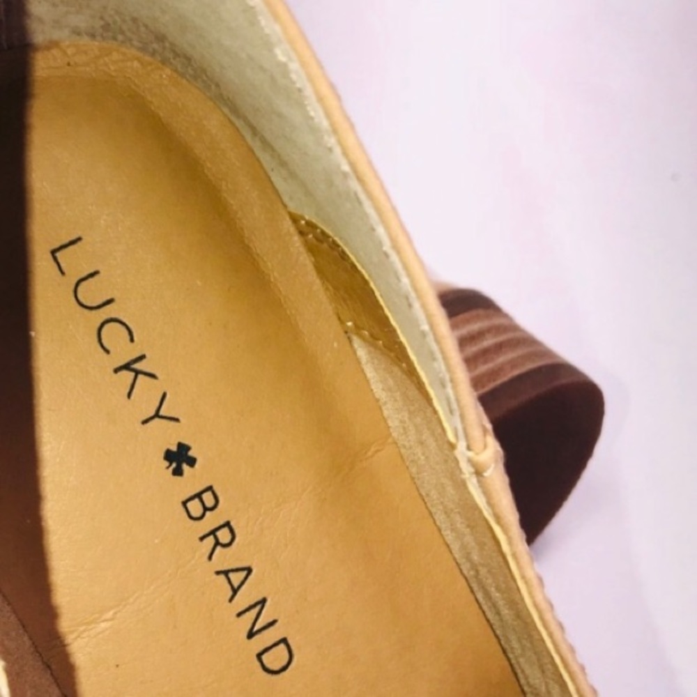 NEW! Lucky Brand Nude Patent Loafers - Picture 4 of 7